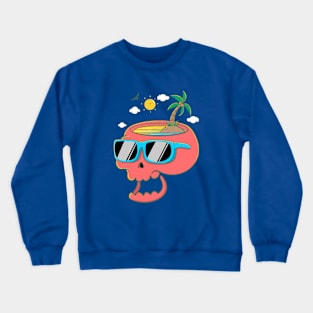 Summer Skull Crewneck Sweatshirt